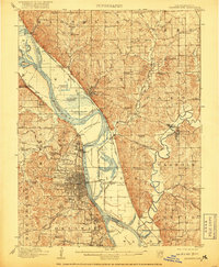 Leavenworth 1910 topographic map thumbnail
