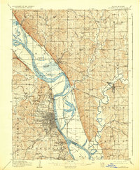 Leavenworth 1910 topographic map thumbnail