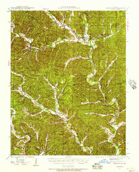 Lesterville 1943 topographic map thumbnail