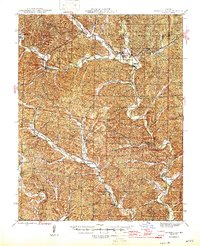 Lesterville 1946 topographic map thumbnail