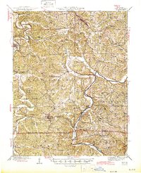 Linn 1945 topographic map thumbnail