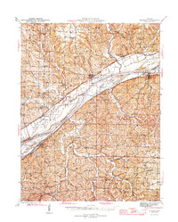 Mokane 1945 topographic map preview
