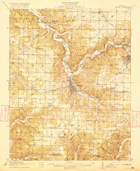 Neosho 1916 topographic map thumbnail