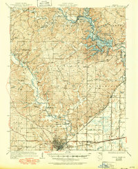Poplar Bluff 1935 topographic map thumbnail
