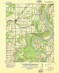 Portageville 1939 topographic map thumbnail