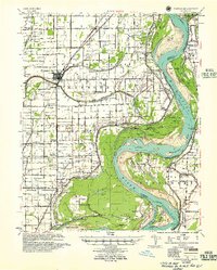 Portageville 1955 topographic map thumbnail