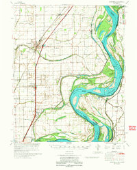 Portageville 1973 topographic map thumbnail