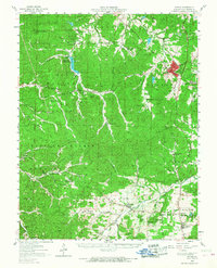 Potosi 1958 topographic map thumbnail