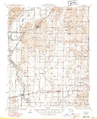 Puxico 1934 topographic map thumbnail