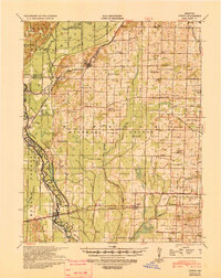 Puxico 1939 topographic map thumbnail