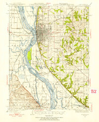 Quincy 1944 topographic map thumbnail
