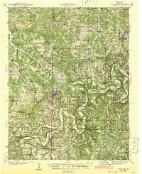 Richland 1943 topographic map thumbnail