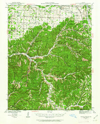 Rocky Comfort 1941 topographic map thumbnail