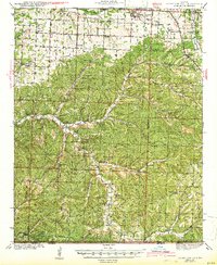 Rocky Comfort 1943 topographic map thumbnail