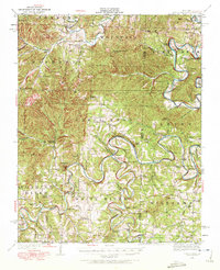 Shell Knob 1950 topographic map thumbnail