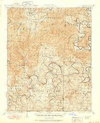 Shell Knob 1927 topographic map thumbnail