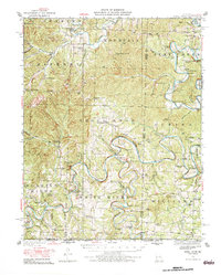 Shell Knob 1950 topographic map thumbnail