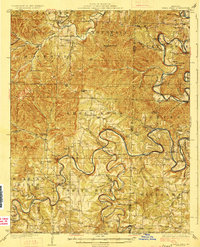 Shell Knob 1927 topographic map thumbnail