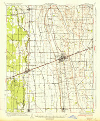Sikeston 1934 topographic map thumbnail