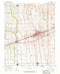 Sikeston 1963 topographic map thumbnail