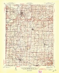 Sweet Springs 1945 topographic map thumbnail