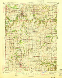 Sweet Springs 1941 topographic map thumbnail