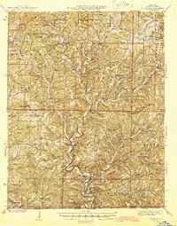 Thornfield 1945 topographic map thumbnail