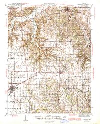 Vandalia 1945 topographic map thumbnail