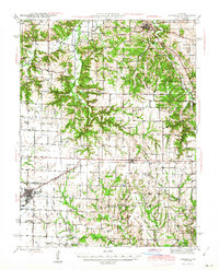 Vandalia 1945 topographic map thumbnail
