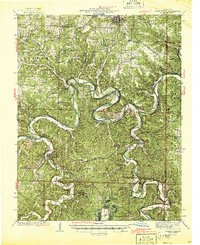 Waynesville 1942 topographic map thumbnail