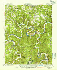 Waynesville 1944 topographic map thumbnail