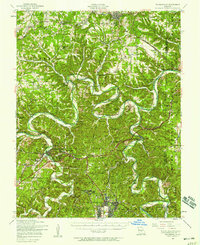 Waynesville 1954 topographic map thumbnail
