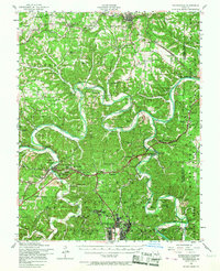Waynesville 1954 topographic map thumbnail