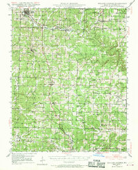 Willow Springs 1945 topographic map thumbnail