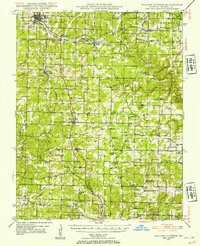 Willow Springs 1945 topographic map thumbnail