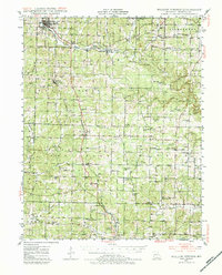 Willow Springs 1945 topographic map thumbnail