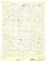 Boonville 1888 topographic map thumbnail