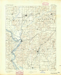 Glasgow 1890 topographic map thumbnail