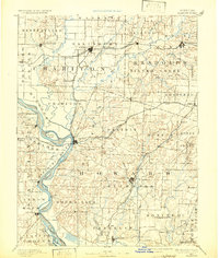 Glasgow 1890 topographic map thumbnail