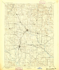 Harrisonville 1894 topographic map thumbnail