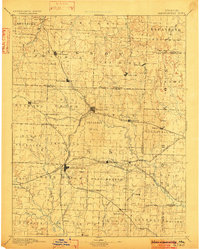 Harrisonville 1892 topographic map thumbnail