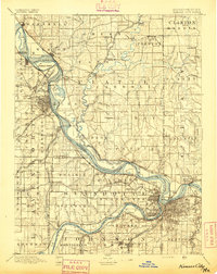 Kansas City 1894 topographic map thumbnail