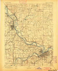 Kansas City 1894 topographic map thumbnail