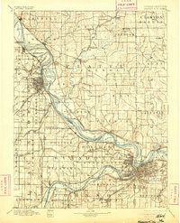 Kansas City 1894 topographic map thumbnail