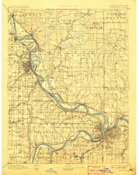 Kansas City 1894 topographic map thumbnail