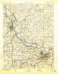 Kansas City 1894 topographic map thumbnail