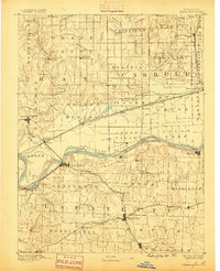 Lexington 1889 topographic map thumbnail