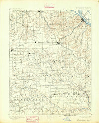 Louisiana 1890 topographic map thumbnail