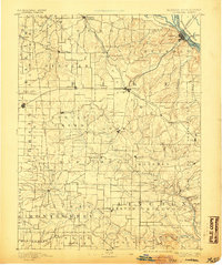 Louisiana 1890 topographic map thumbnail