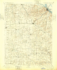 Louisiana 1890 topographic map thumbnail
